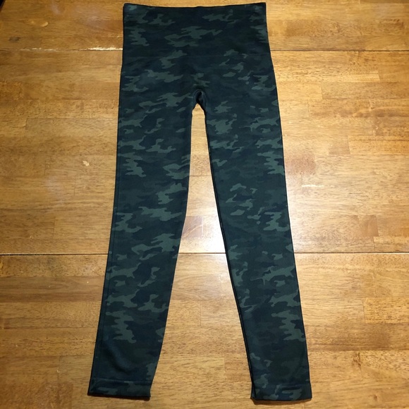 Spanx Seamless Green Camo Leggings M - Picture 4 of 10